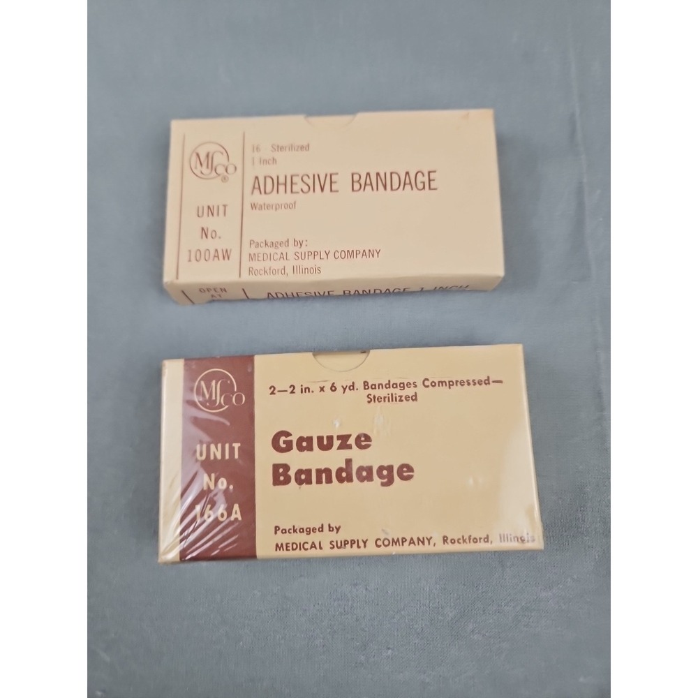 Vintage MSco Gauze Bandage And 16 1 Inch Adhesive Bandages